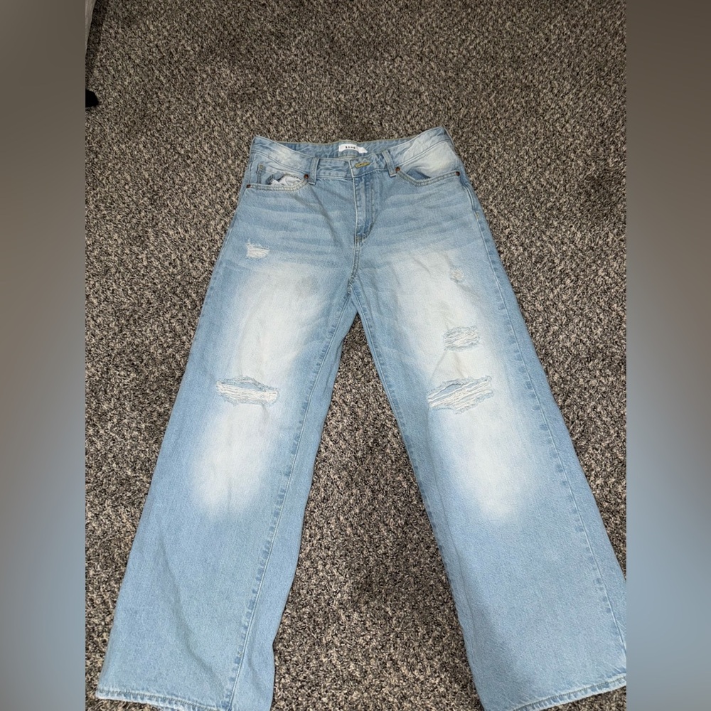 Light Blue Distressed Women's Jeans